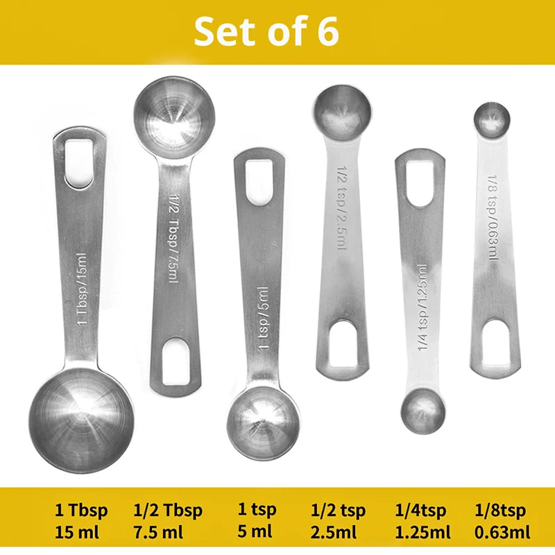 Premium Stainless Steel Measuring Spoon Set