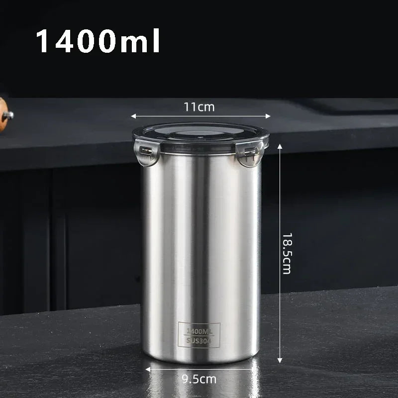Airtight Stainless Steel Kitchen Organizer Tank