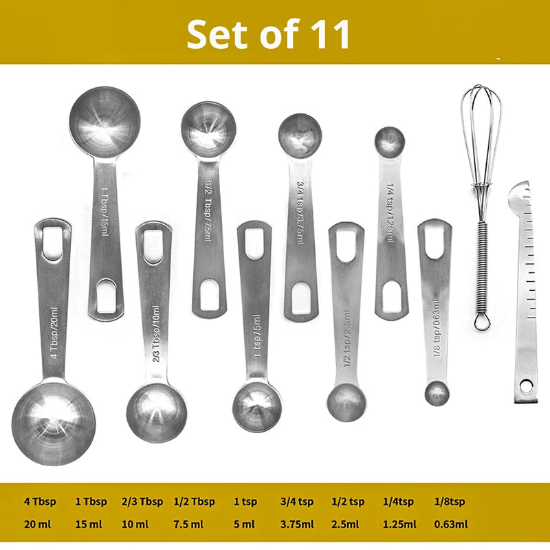 Premium Stainless Steel Measuring Spoon Set