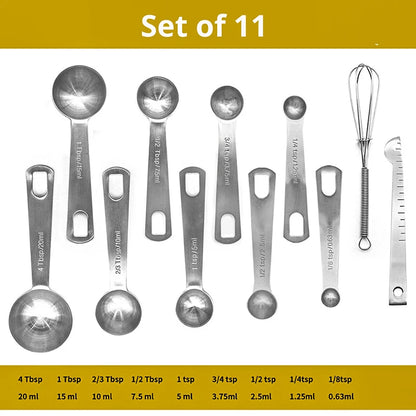 Premium Stainless Steel Measuring Spoon Set