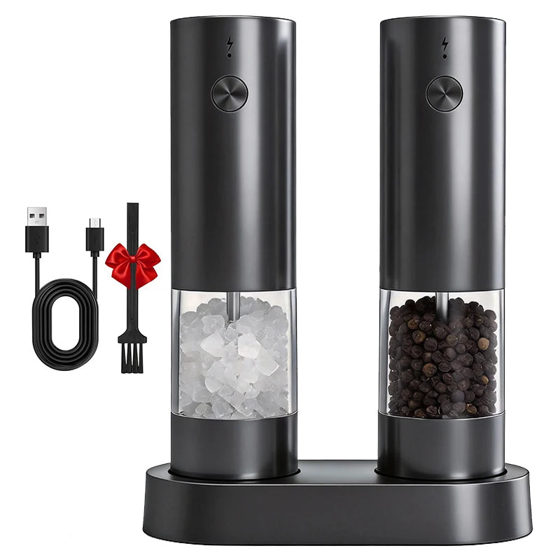 Rechargeable Electric Salt & Pepper Grinder Set