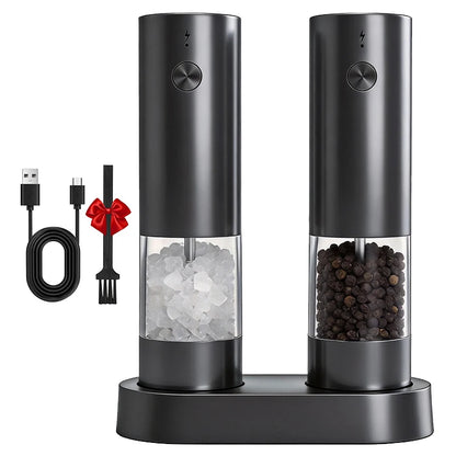 Rechargeable Electric Salt & Pepper Grinder Set