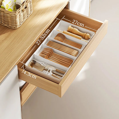 Expandable Kitchen Cutlery Organizer Tray