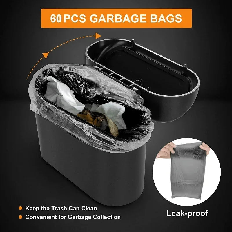 Mini Car Trash Bin with Lid