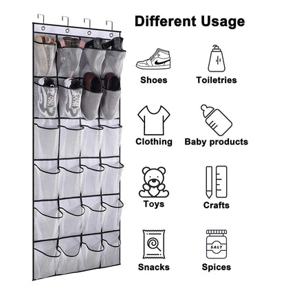 24-Pocket Hanging Hat Organizer for Baseball Caps