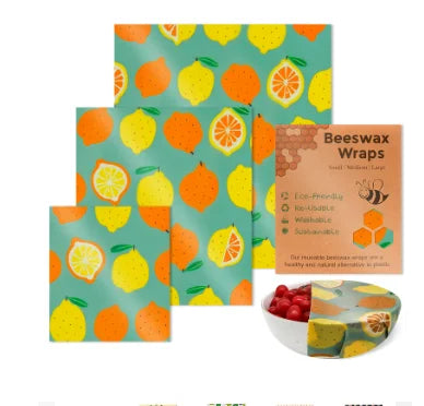 Reusable Beeswax Food Wrap Roll