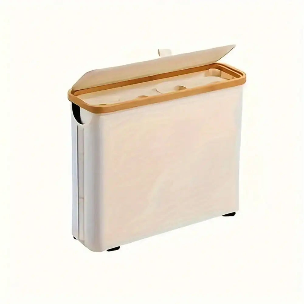 Bamboo Toilet Paper Holder Basket