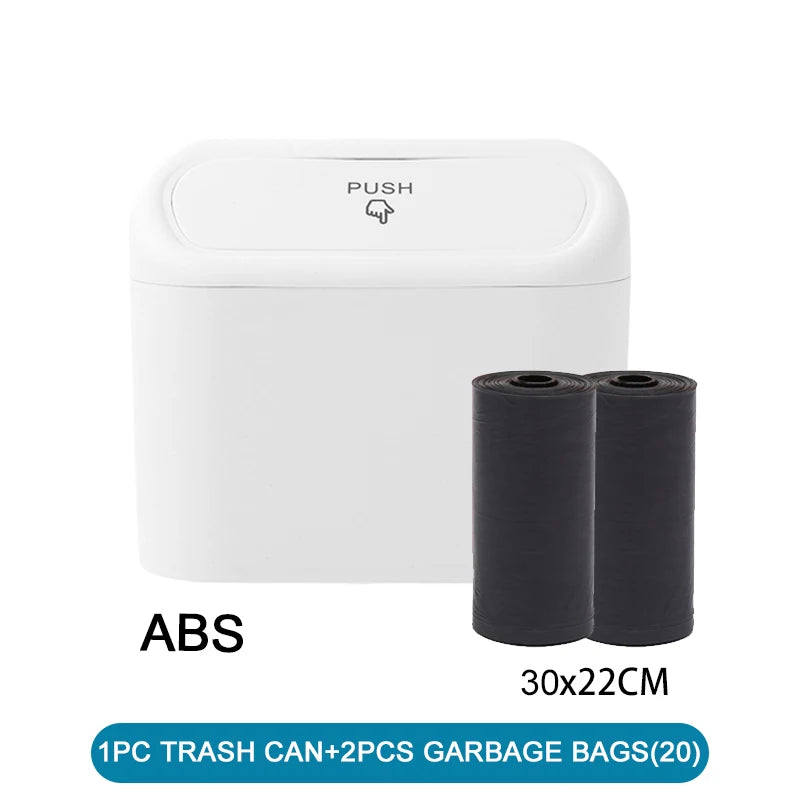 Mini Car Trash Bin with Lid