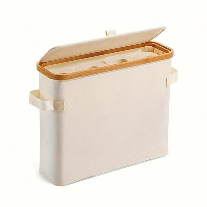 Bamboo Toilet Paper Holder Basket