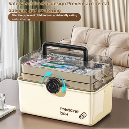 3-Layer Large Capacity Medicine Organizer Box
