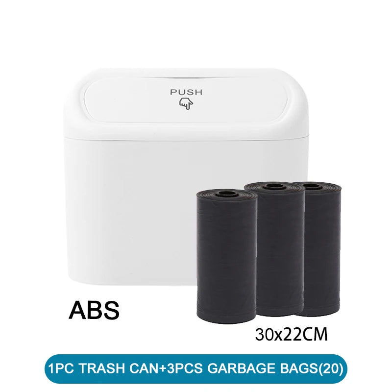 Mini Car Trash Bin with Lid