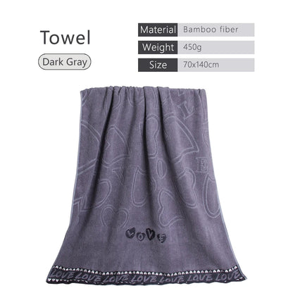 Luxury Bamboo Fiber Towel Set