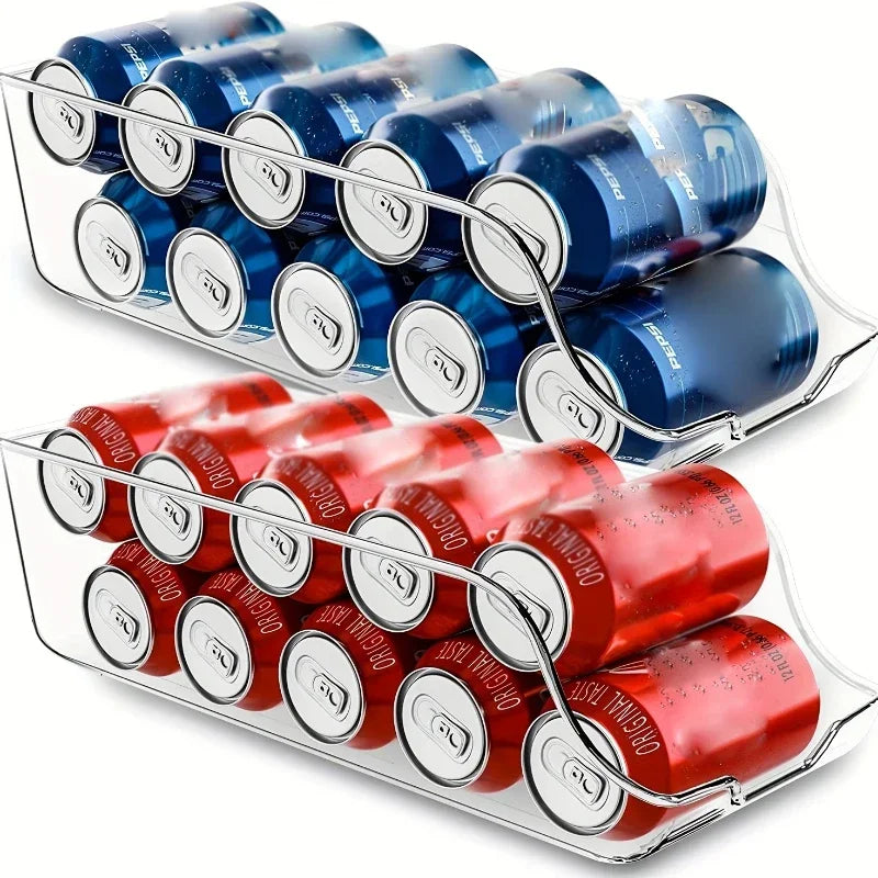 Auto Rolling Fridge Can Dispenser Organizer