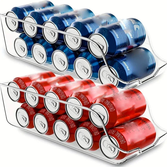Auto Rolling Fridge Can Dispenser Organizer