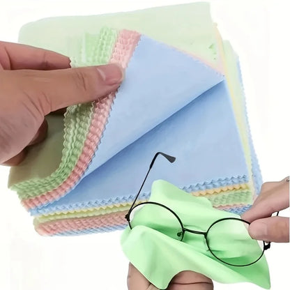 50-Pack Microfiber Cleaning Cloths for Glasses & Screens