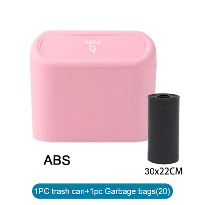 Mini Car Trash Bin with Lid