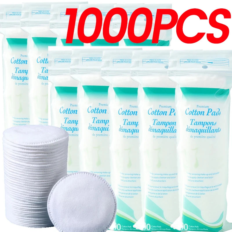 Soft Double-Sided Cotton Makeup Remover Pads