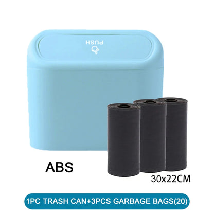 Mini Car Trash Bin with Lid