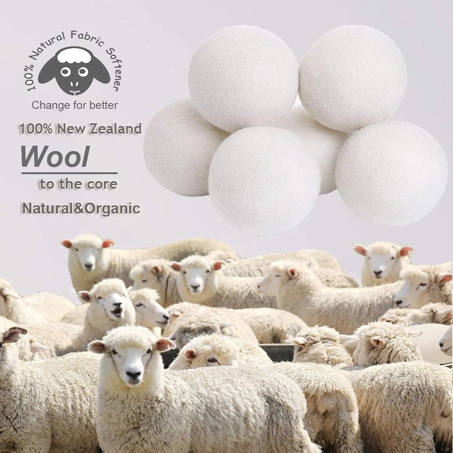 Reusable Wool Dryer Balls