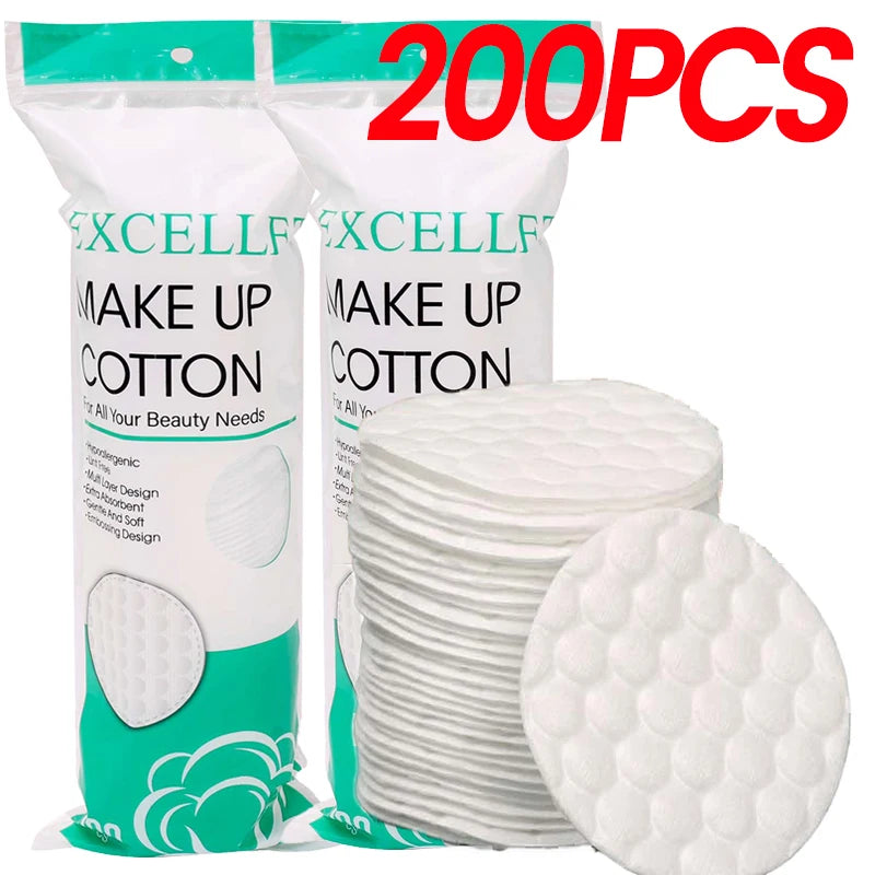 Soft Double-Sided Cotton Makeup Remover Pads