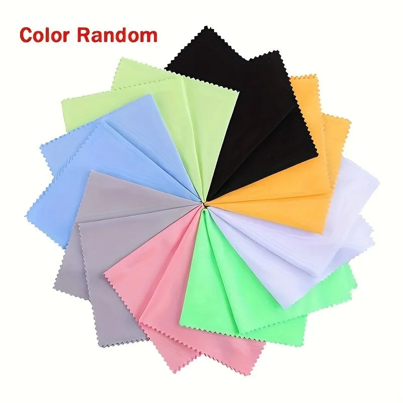 50-Pack Microfiber Cleaning Cloths for Glasses & Screens