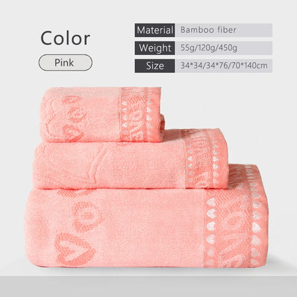 Luxury Bamboo Fiber Towel Set