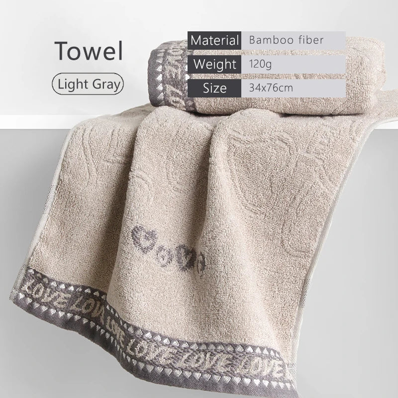 Luxury Bamboo Fiber Towel Set