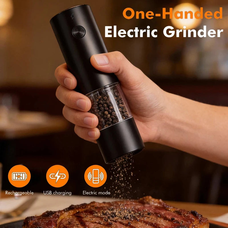 Rechargeable Electric Salt & Pepper Grinder Set