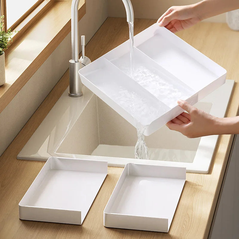 Expandable Kitchen Cutlery Organizer Tray