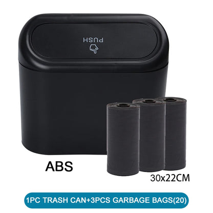 Mini Car Trash Bin with Lid