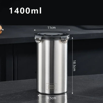Airtight Stainless Steel Kitchen Organizer Tank