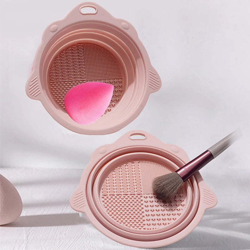 Makeup Brush Cleaner Bowl Tool Set