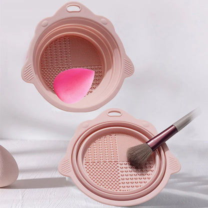 Makeup Brush Cleaner Bowl Tool Set
