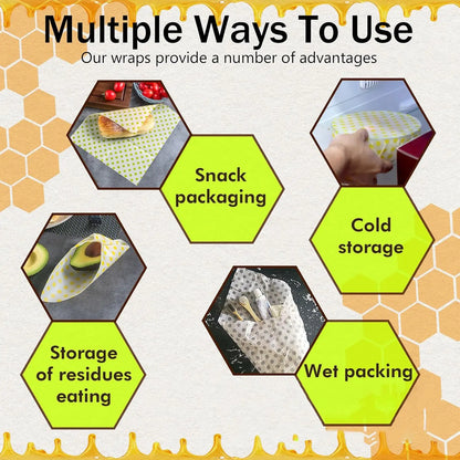 Reusable Beeswax Food Wrap Roll