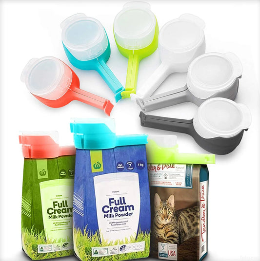 Food Bag Sealing Clips with Pour Spout