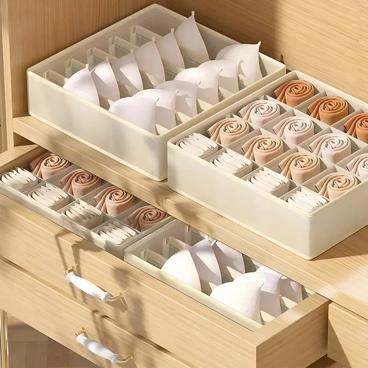 Underwear Drawer Organizer Box for Closet