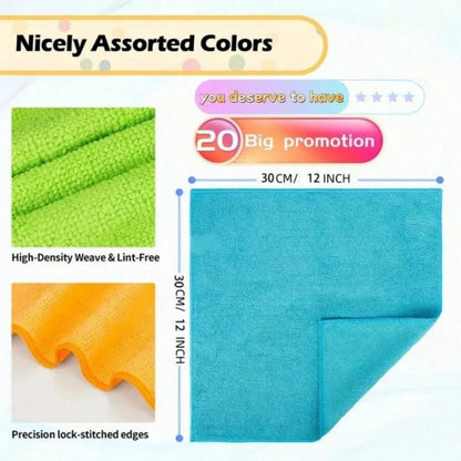 Microfiber Cleaning Cloth Set – Soft & Absorbent