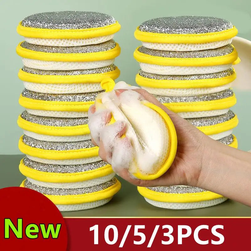 Double-Sided Dishwashing Sponge Set