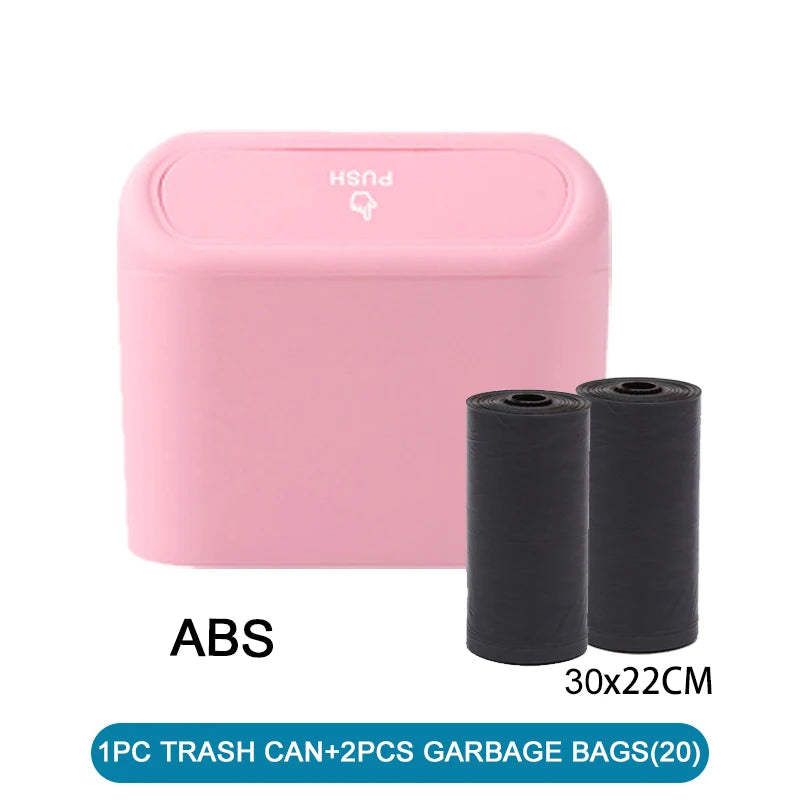 Mini Car Trash Bin with Lid