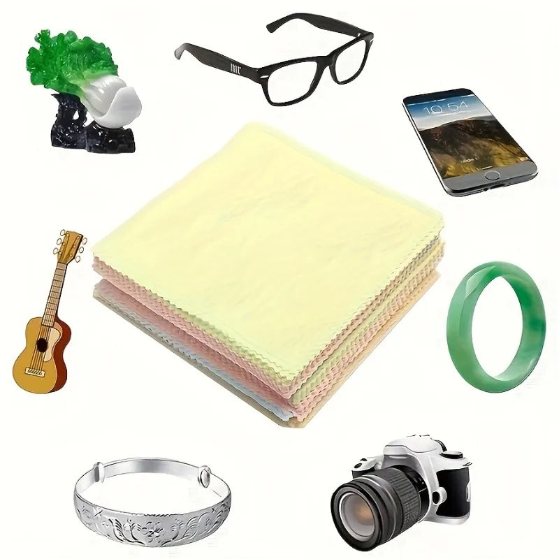 50-Pack Microfiber Cleaning Cloths for Glasses & Screens