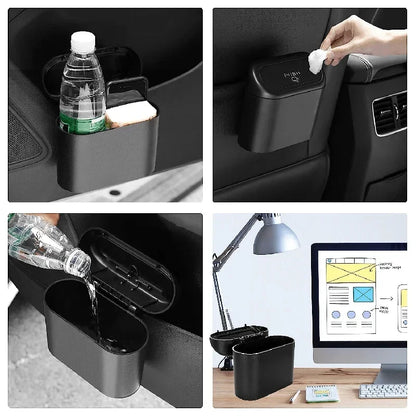 Mini Car Trash Bin with Lid