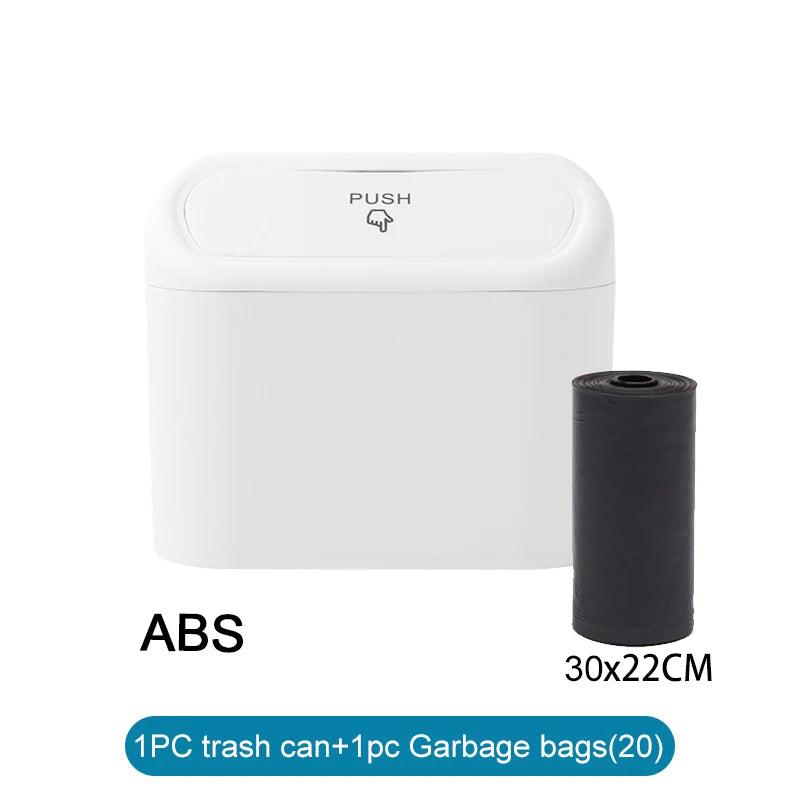 Mini Car Trash Bin with Lid
