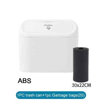 Mini Car Trash Bin with Lid