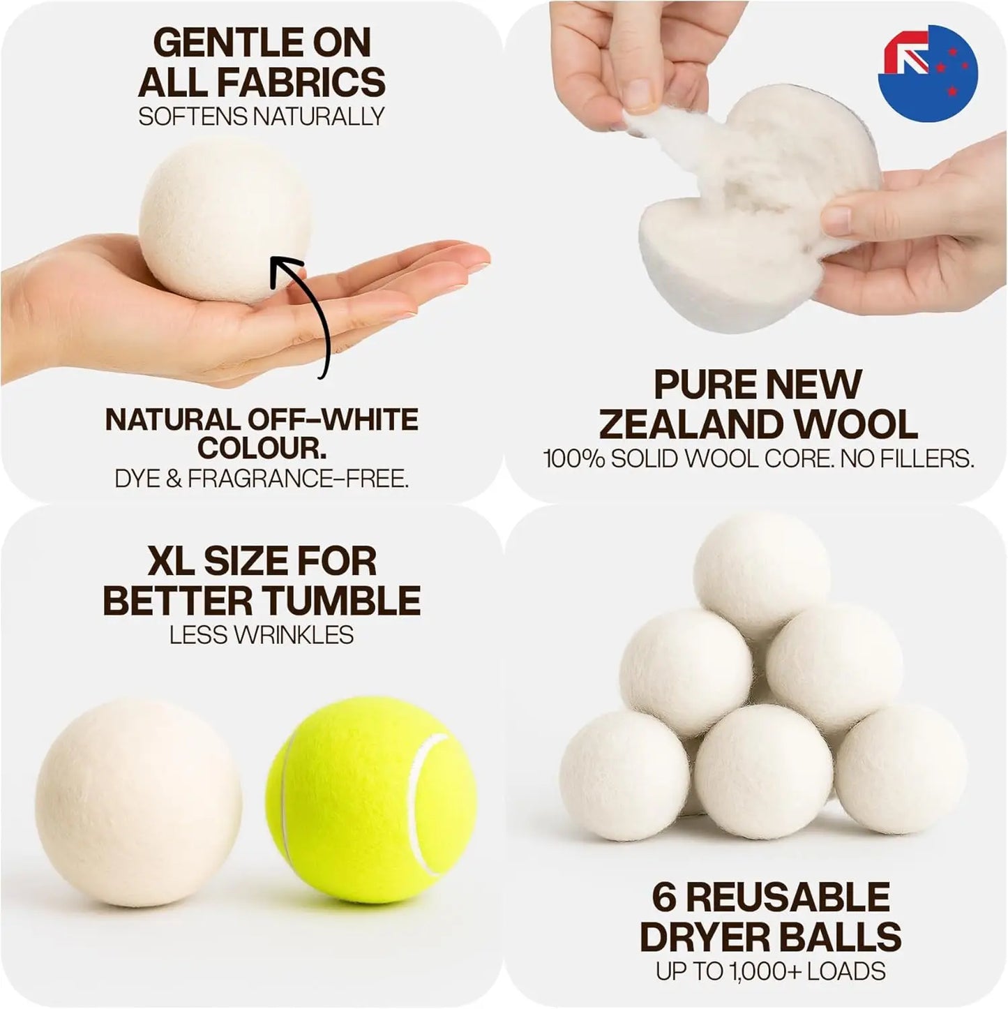 Reusable Wool Dryer Balls