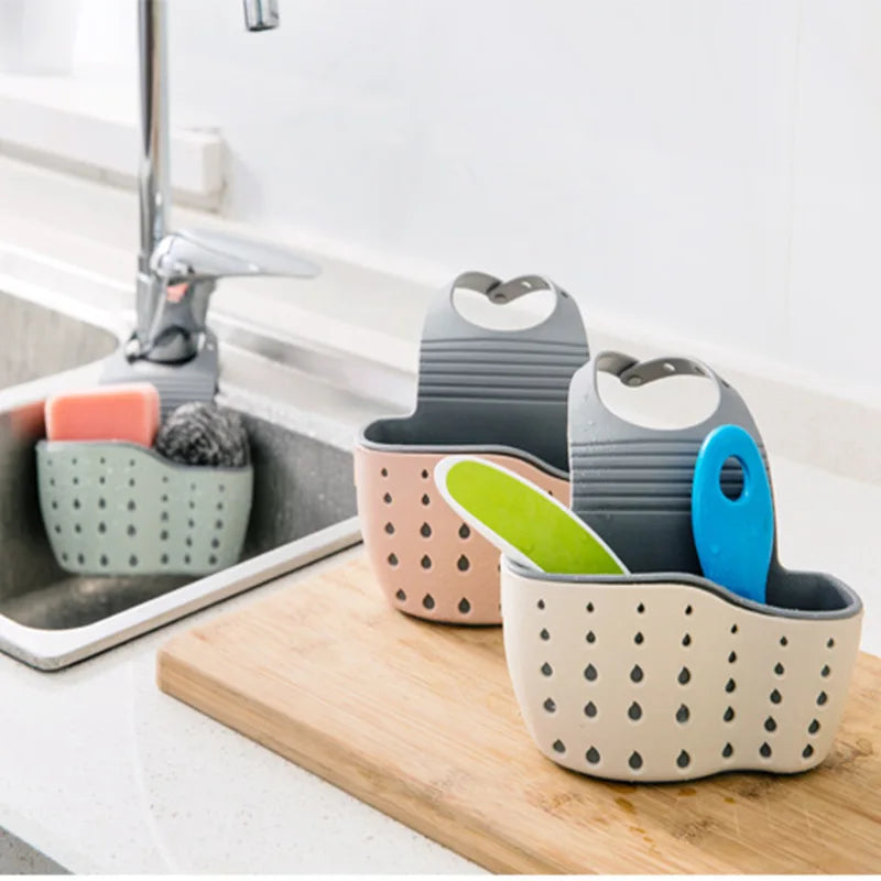 Adjustable Sink Drain & Storage Basket