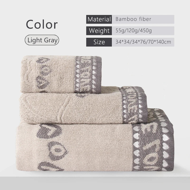 Luxury Bamboo Fiber Towel Set