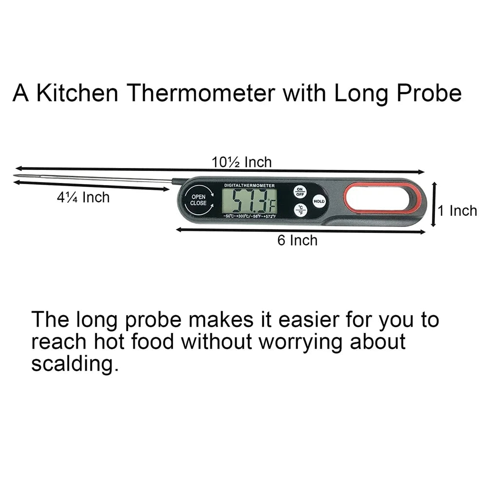 Instant Read Digital Meat Thermometer with Probe