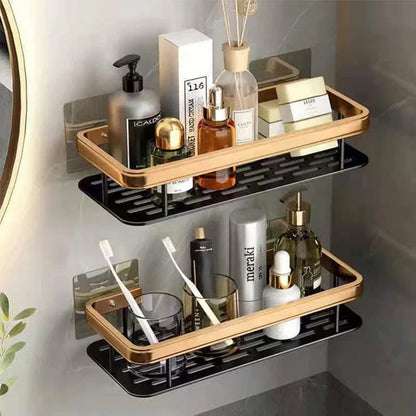 No-Drill Aluminum Bathroom Shower Shelf