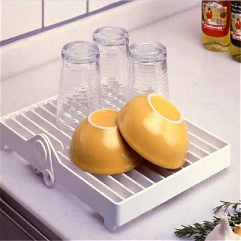 Kitchen Dish Drying Rack with Drain Tray