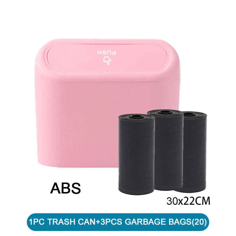 Mini Car Trash Bin with Lid